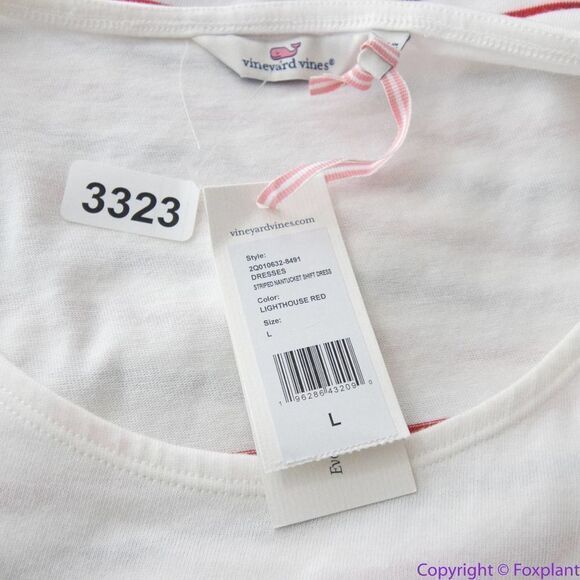 NEW Vineyard Vines 100% cotton Striped‎ NANTUCKET Shift DRESS, L - Picture 15 of 16